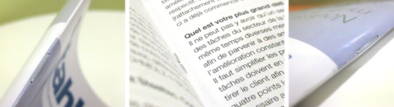Reliure piquée 2 points métal agrafé - imprimerie Villière