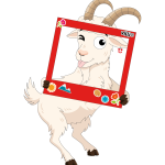 Bouc cadre photo
